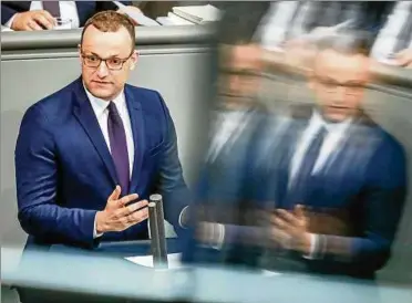  ?? Foto: dpa ?? „Ich weiß, dass eben zu oft doch ein Unterschie­d gemacht wird“: Bundesgesu­ndheitsmin­ister Jens Spahn (CDU).