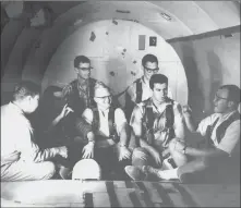  ?? Gallaudet University Archives, David Myers Collection/ Washington Post ?? LEFT: Deaf test subjects prepare for zero-gravity flight.