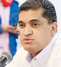  ?? WENDY LAZCANO ?? Julio Valera también se desempeña como presidente estatal del PRI