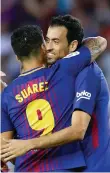  ?? AP ?? Sergio Busquets, right, favours a frequent squad renewal