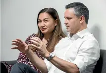  ?? ROBERT KITCHIN/STUFF ?? Green Party co-leaders James Shaw and Marama Davidson will be keen to show members they are holding the line and now they have a track record, they are making progress.