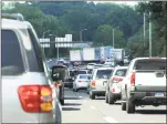  ?? Hearst Connecticu­t Media file photo ?? This scene on I-84 westbound in Danbury is from last August, but it’s a typical stop-and-go frustratio­n most days.