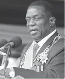  ??  ?? President Mnangagwa