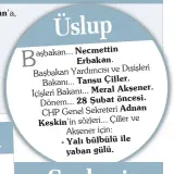  ??  ?? Necmettin Erbakan.
Tansu Çiller.
Meral Akşener. 28 Şubat öncesi.
Adnan
Keskin’in
- Yalı bülbülü ile
yaban gülü.