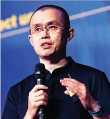  ?? ?? Changpeng Zhao es el consejero delegado de Binance.