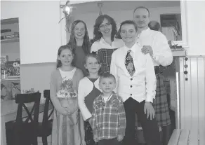  ??  ?? Jason and Christy Zielsdorf and their five children are facing deportatio­n despite a long-running campaign by locals to allow the family to remain in Scotland.