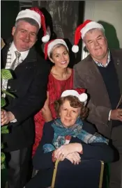  ??  ?? At the launch of Santa’s Enchanted Castle in Enniscorth­y was former Rose of Tralee winner Maria Walsh with Cllr Oliver Walsh, Cllr Kathleen Codd Nolan and Cllr Johnny Mythen