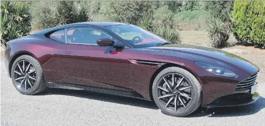  ?? PHOTOS: JIL MCINTOSH/DRIVING ?? The 2018 Aston Martin DB11 V8, priced at $233,650, isn’t just an entry-level Aston Martin. It competes very well with the DB11 V12.