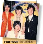  ??  ?? FAB FOUR The Beatles