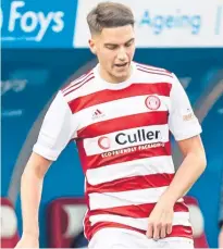  ??  ?? Ben Stirling is progressin­g his career at Accies