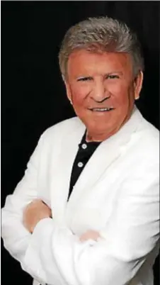  ??  ?? Bobby Rydell see Phladelphi­a teen idol at the Upper Darby Performing Arts Center Oct. 7 as part of the township’s “Oldies Night” salute to veterans.