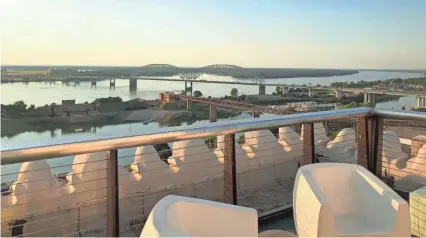  ?? HU. HOTEL ?? The new rooftop bar at Hu. Hotel offers views of downtown Memphis.