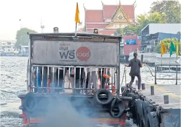  ??  ?? The Marine Department is going to give facelifts to old ferry piers along a 35km stretch of the Chao Phraya River in Bangkok. It will start with three piers on Sathon, Ratchawong and Tha Din Daeng.