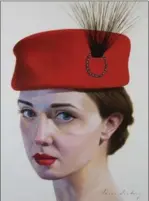  ??  ?? Above: Lorne Winters, “Girl with Red Lips,” part of Nouns at Earls Court Gallery.