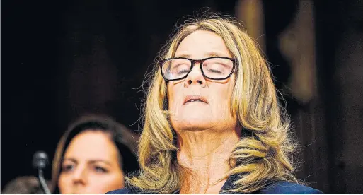  ?? MELINA MARA TRIBUNE NEWS SERVICE ?? Any holes in Christine Blasey Ford’s memory are normal, research suggests. Our brains seize key parts of an experience for storage, while ditching mundane details.
