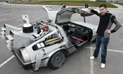  ?? ANDREW FRANCIS WALLACE/TORONTO STAR FILE PHOTO ?? Burlington resident Ken Kapalowski’s replicated DeLorean Time Machine, pictured in 2010, will be parked at Yonge-Dundas Square.