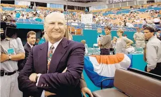  ?? STAFF FILE PHOTO ?? The Dolphins were Huizenga’s first sporting passion. He’d eventually purchase the team and its home, then called Joe Robbie Stadium. In this 1998 photo, the venue had been renamed Pro Player Stadium.