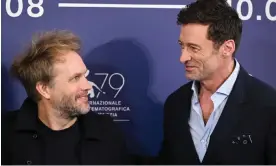  ?? Photograph: Stéphane Cardinale/Corbis/Getty Images ?? Florian Zeller and Hugh Jackman at the 79th Venice internatio­nal film festival.