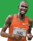  ??  ?? Anuncia el Indeporte fecha para el Maratón de la CdMx: 25 de agosto TITUS EKIRU GANADOR EN 2018