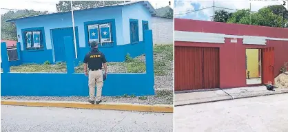  ?? FOTO: EL HERALDO ?? (1) La sede del Partido Nacional en San Buenaventu­ra ya fue asegurada. (2) Esta vivienda situada en Juticalpa también será administra­da por la OABI.