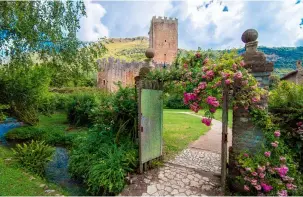  ?? ?? The roses at the gardens of Ninfa in Lazio are some of the finest in the world