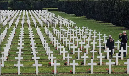  ??  ?? More than 16,000 French World War I soldiers are buried in the Douaumont Cemetery near Verdun. Even though the war ended 100 years ago this year, its impact is still very much felt in France.