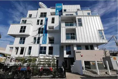  ?? Gary Coronado / Los Angeles Times ?? The C1 apartment complex by California Landmark Group in Marina del Rey, Calif., is among the new ground-up developmen­ts that include co-living units.