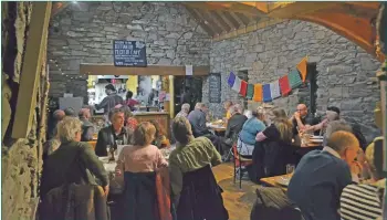  ??  ?? A packed Kilmartin Museum Café for the quiz and curry fundraiser.