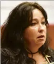  ??  ?? Kimberlyn Scott, mother of murder victim Carly “Charli” Scott, asks Steven Capobianco to reveal the location of her daughter’s remains while addressing the court in his sentencing on March 24, 2017. The Hawaii Paroling Authority set a minimum 50-year sentence for Capobianco.