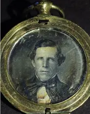  ?? ?? ABOVE LEFT: The locket portrait of Joseph Smith.
ABOVE RIGHT: