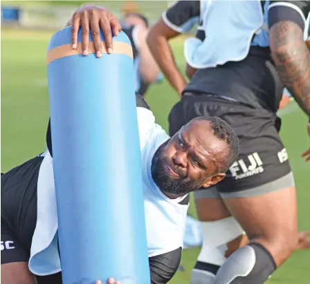  ?? Photo: Ronald Kumar ?? Fiji Airways Flying Fijians wing Vereniki Goneva during training at ANZ Stadium, Suva on June 14, 2018.