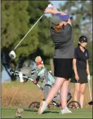  ?? COURTESY PHOTO BY RON PREAP ?? Tokay's Keira Griffin swings during a scrimmage against Bear Creek last week at The Reserve at Spanos Park in Stockton.