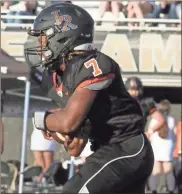  ?? Scott Herpst, file ?? LaFayette senior Jaylon Ramsey ran for 210 yards and scored three touchdowns in the Ramblers’ 28- 12 Homecoming win over Murray County this past Friday night.