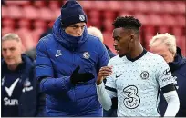  ??  ?? IMPRESSIVE: Thomas Tuchel and Callum Hudson-Odoi