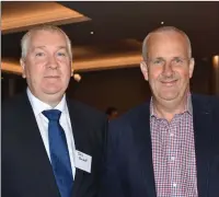  ??  ?? John Hackett of Bank of Ireland Enniscorth­y and Anthony Neville of Anthony Neville Homes.