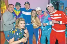  ??  ?? Cheryl Brown, 28, one of five sisters and two brothers, had no trouble selling out her ‘90s and ‘00s house and club night which transforme­d Campbeltow­n town hall with revellers wearing an array of outfits.