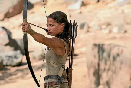  ??  ?? Alicia Vikander started training six days a week before shooting on Tomb Raider began, lifting weights and climbing.