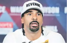  ?? — Reuters photo ?? David Haye during the press conference in London, Britain in this May 3 file Photo.