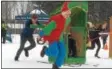  ?? FILE PHOTO ?? Outhouse races were a new event at the 2017 Clifton Park Winter Fest.