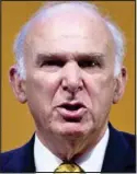  ??  ?? Jobs warning: Vince Cable