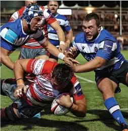  ?? ?? Jake Polledri goes over to score against Bath