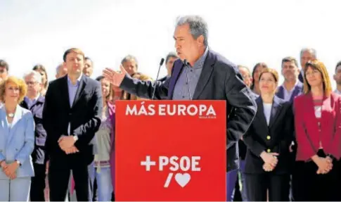  ?? // TAMARA ROZAS ?? Juan Espadas, líder del PSOE andaluz, en un acto reciente en Sevilla