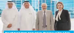  ??  ?? (From left) Nayef Al-Mutairi, Kutayba Alghanim, Hilal Al-Sayer and Maha Al-Barjas.
