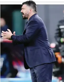  ?? MOSCA ?? Gennaro Gattuso, 42 anni, allenatore degli azzurri