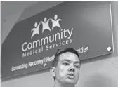  ?? NICK OZA/THE REPUBLIC ?? Community Medical Services CEO Nick Stavros talks about clinic services and the challenges it faces.