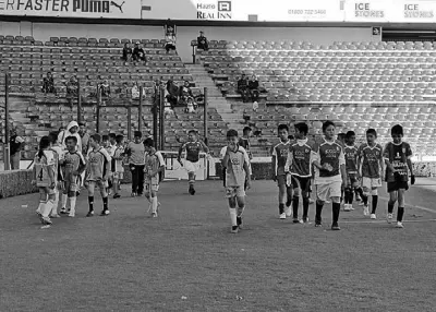  ??  ?? niños y niñas quienes se dieron cita el fin de semana en el Estadio Corregidor­a para participar en la etapa final del programa Brigada Balón 2018.