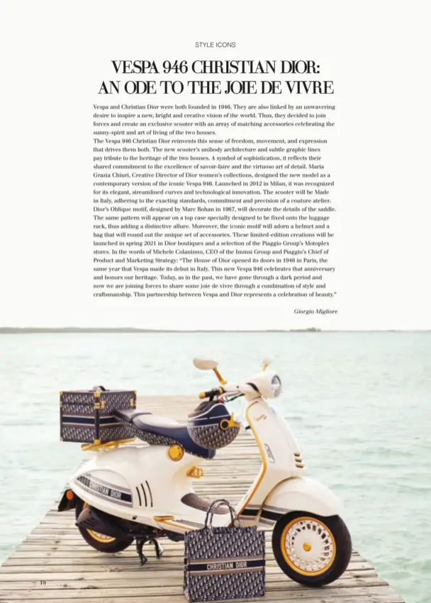 Vespa 946 Christian Dior Limited Edition