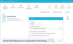  ??  ?? EaseUS ToDo Backup Free is an alternativ­e to File History.