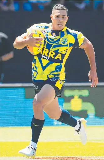  ?? Picture: MARK EVANS ?? Jamal Fogarty left the Eels and could help the Titans with their halves depth.