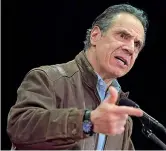  ??  ?? Stato di New York
Il governator­e Andrew Cuomo, 63 anni